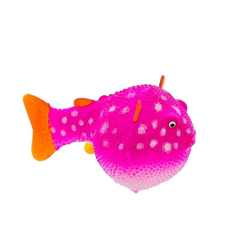 Декор для аквариумов GLOXY Флуоресцентный Рыба шар на леске розовая 8х5х5,5см декор для аквариумов jellyfish рыба силиконовая клоун мал с неоновым эффектом 9 7х14х2 5см