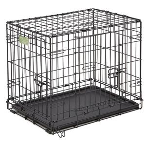 Клетка для животных MidWest iCrate двухдверная чёрная 91х58х63см цена и фото