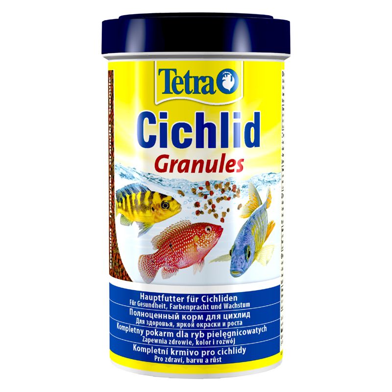 Корм для рыб TETRA Cichlid Granules для всех видов цихлид в гранулах 500мл сухой корм для рыб jbl grana cichlid click 250 мл 110 г