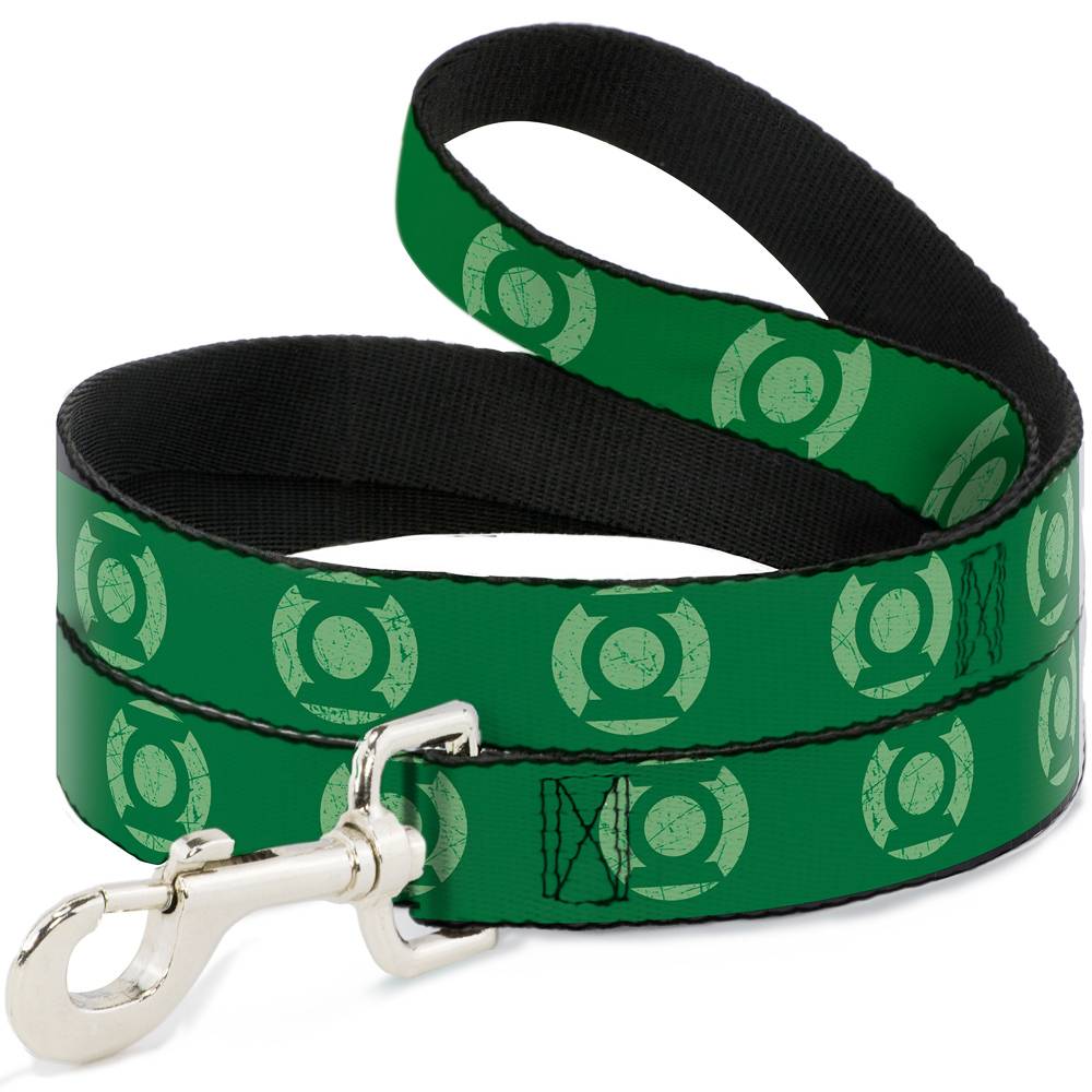 цена Поводок для собак Buckle-Down Зеленый фонарь лого зеленый 120см