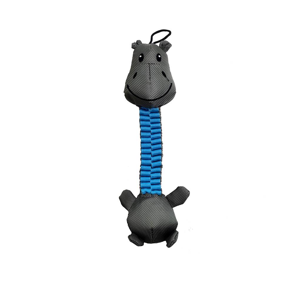 цена Игрушка для собак CHOMPER Long Бегемот с длинной шеей и пищалками 30см