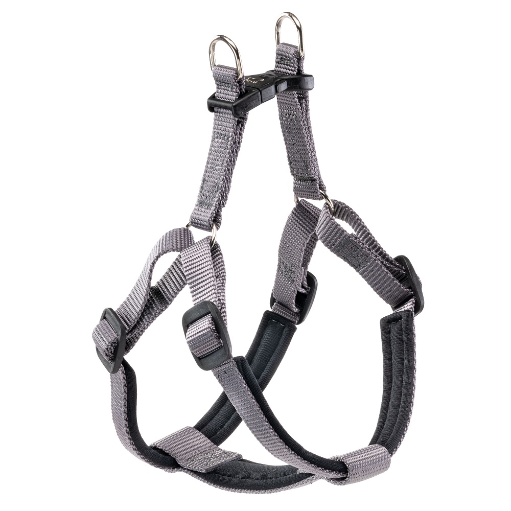 Шлейка для собак FERPLAST Daytona M с мягкой подкладкой, тёмно-серая