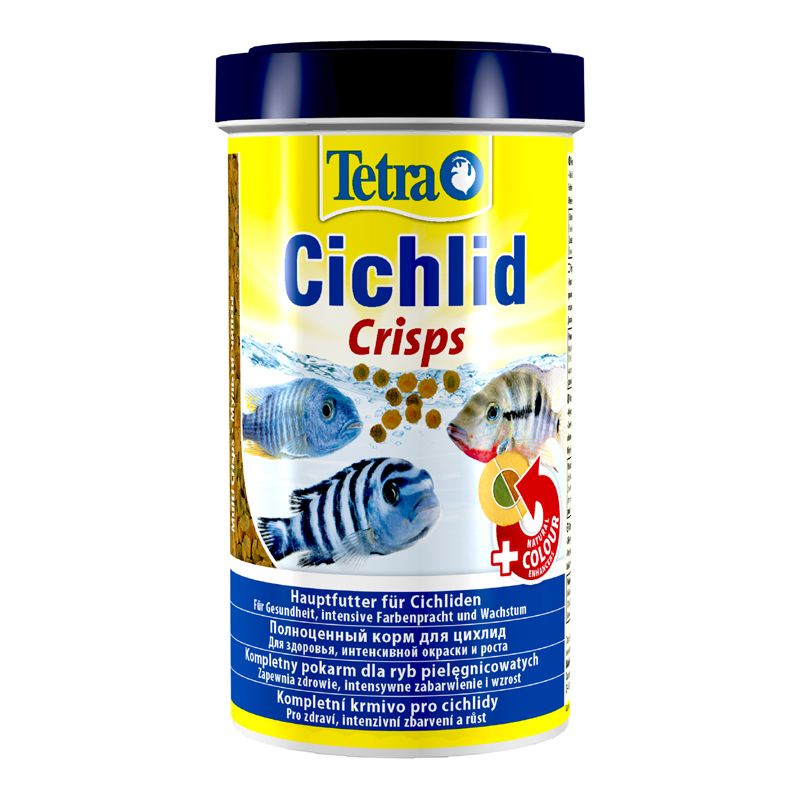 Корм для рыб TETRA Cichlid Pro для цихлид 500мл корм для рыб tetra ciсhlid xl flakes крупные хлопья для всех видов цихлид 500мл