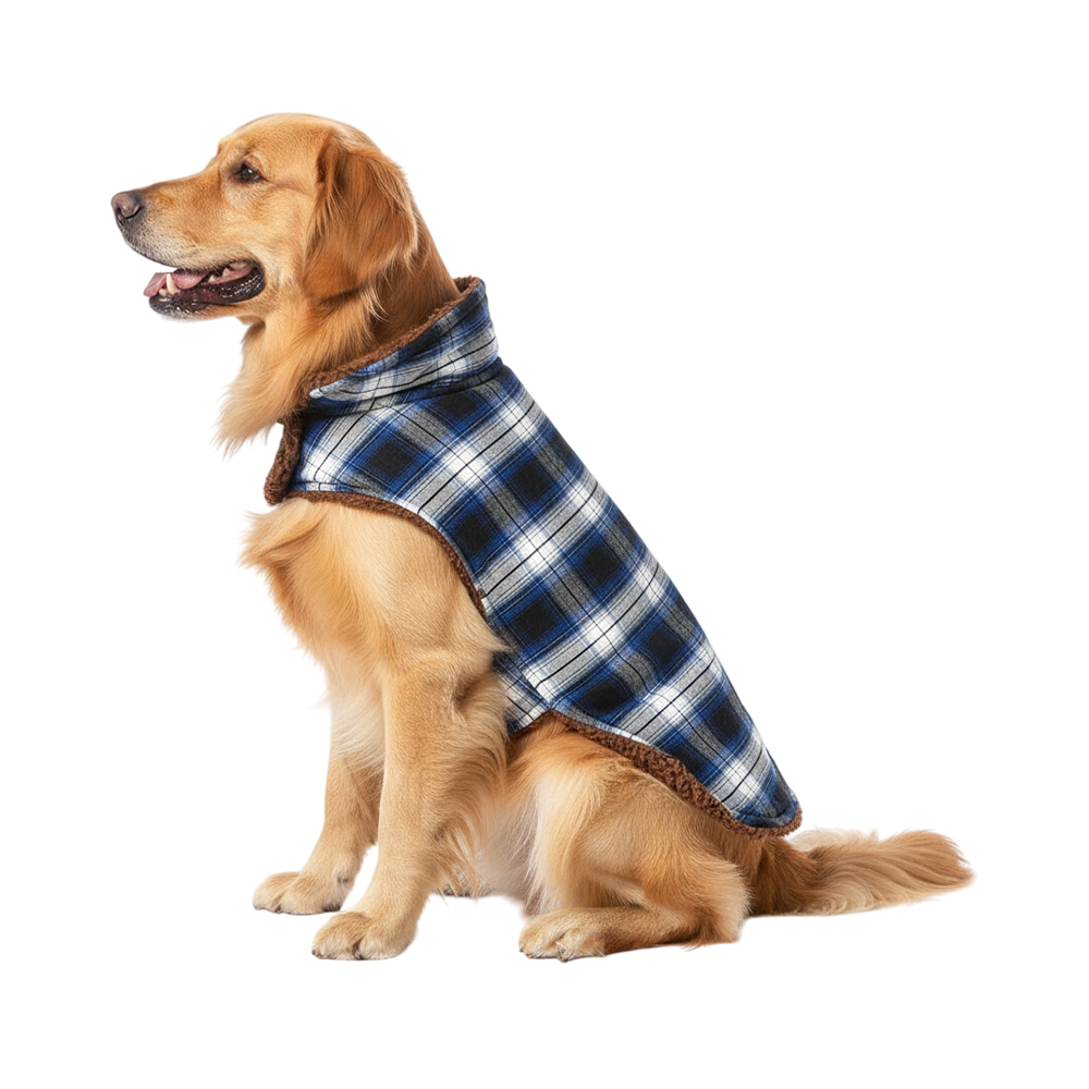 Попона для собак Foxie Logger синяя р. XL (длина спины 45см)