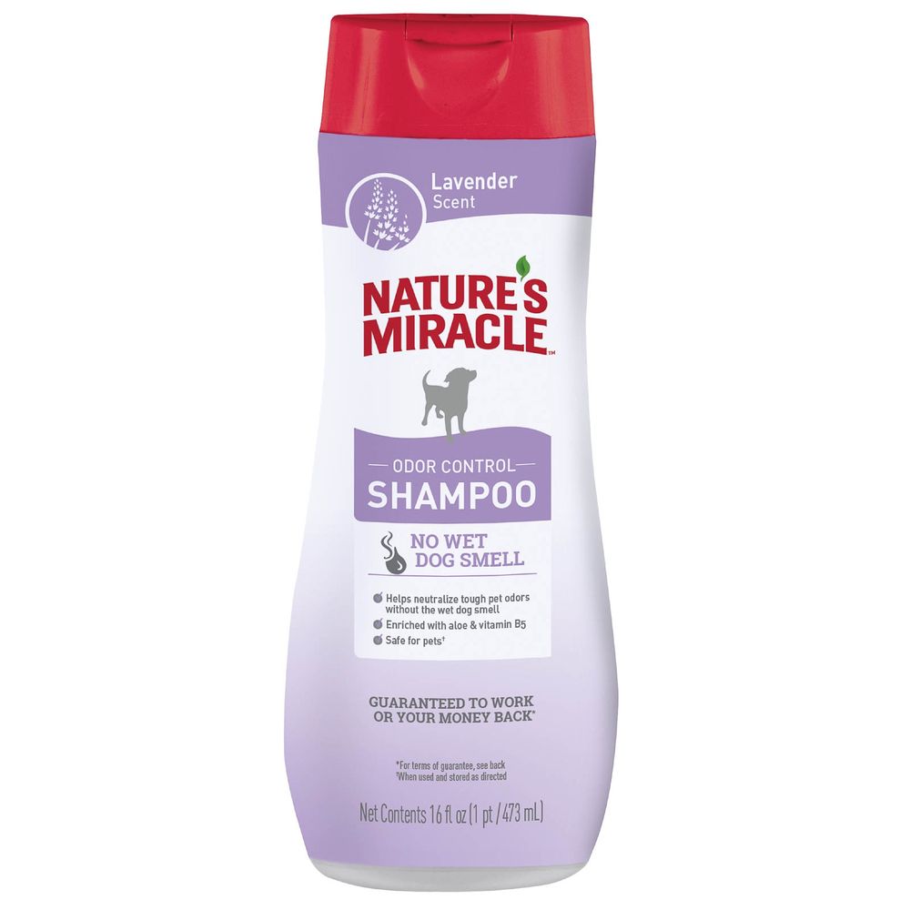 Шампунь для собак 8 in 1 NATURES MIRACLE Lavender Odor Control против запаха с ароматом лаванды 473мл
