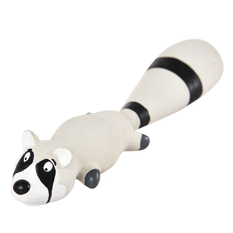 Игрушка для собак Foxie Енот с пищалкой 25см латекс игрушка для собак foxie козленок с пищалкой 12х7 5х7 5см латекс серый