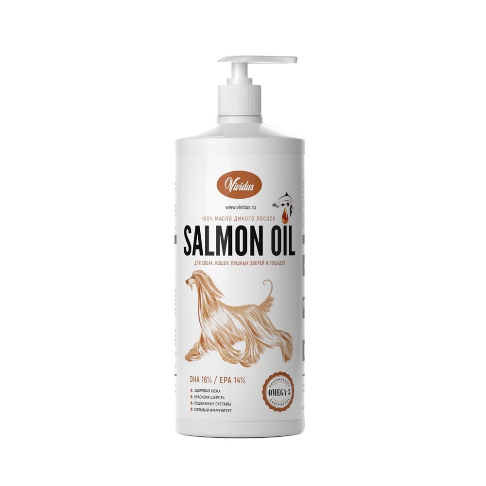 Масло дикого лосося VIVIDUS Salmon Oil 250мл масло дикого лосося vividus salmon oil с астаксантином 250мл