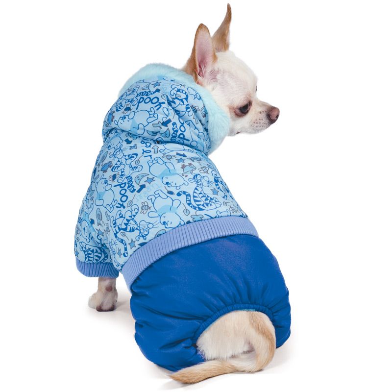 Комбинезон для собак TRIOL Disney Winnie-the-Pooh зимний Blue XS, размер 20см комбинезон для собак triol disney winnie the pooh зимний blue s размер 25см