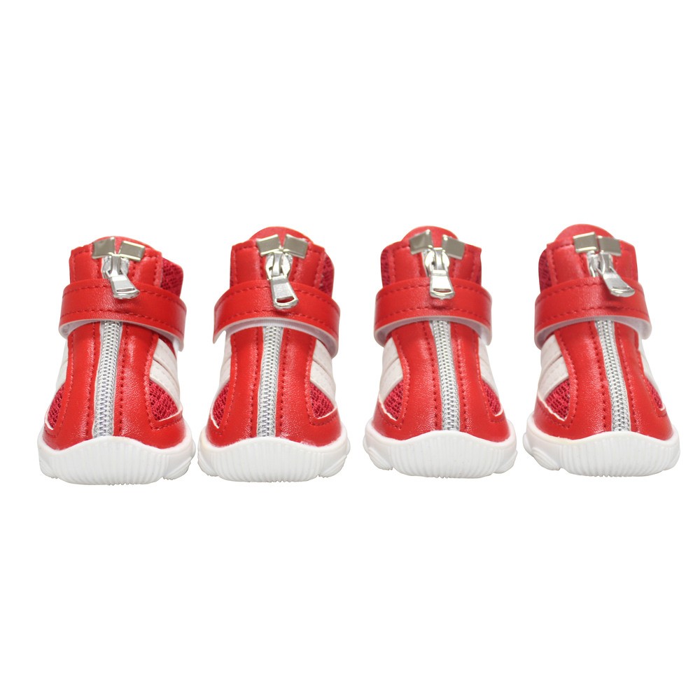 Ботинки для собак Foxie Lucky XS 4,5х3,5см красные цена и фото