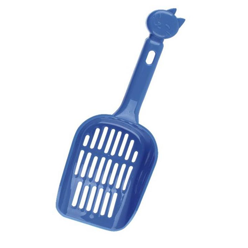 Совок для кошачьего туалета MAJOR синий 26,5x9,8см пластик