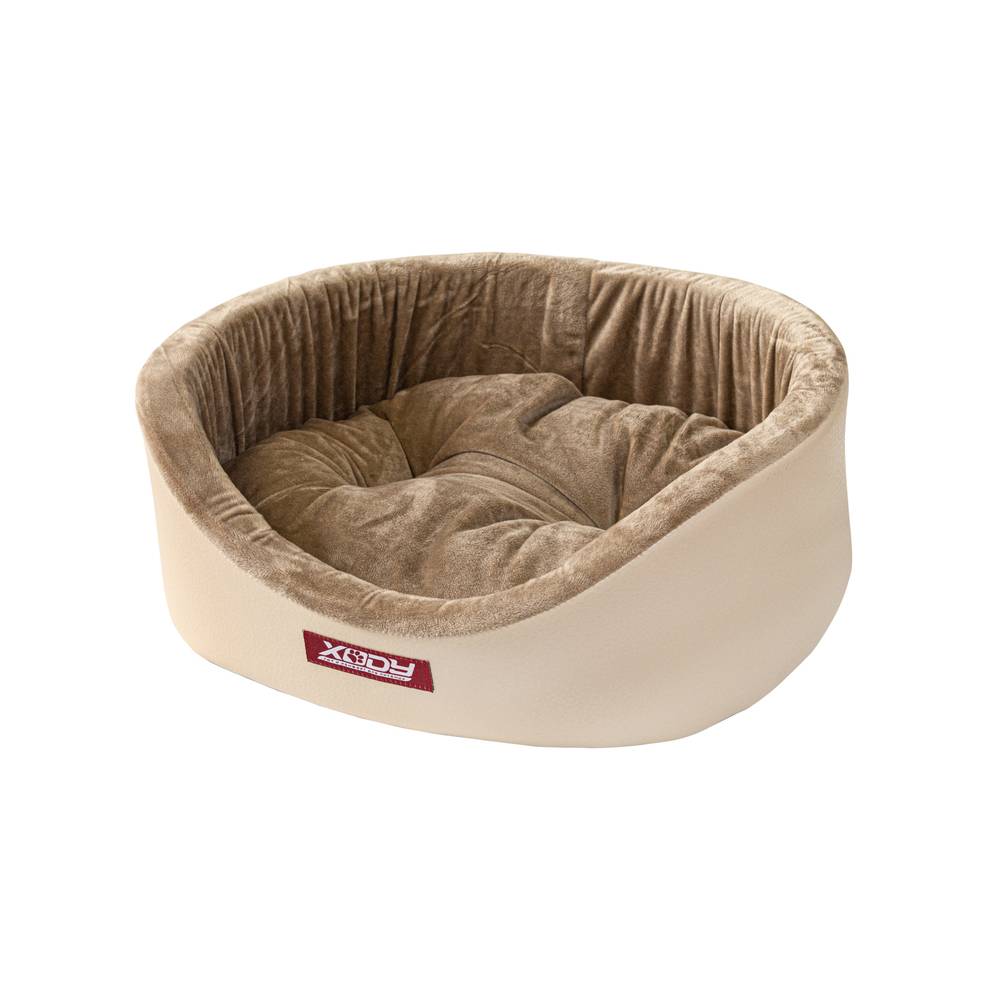 Лежанка XODY Премиум №1 42х35 см, экокожа, кремовый