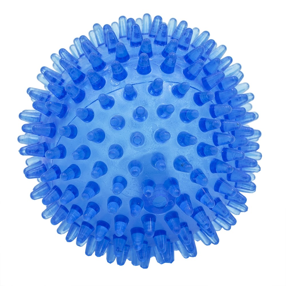 цена Игрушка для собак КАСКАД Мяч с шипами Marli из термопластичной резины с пищалкой 9см