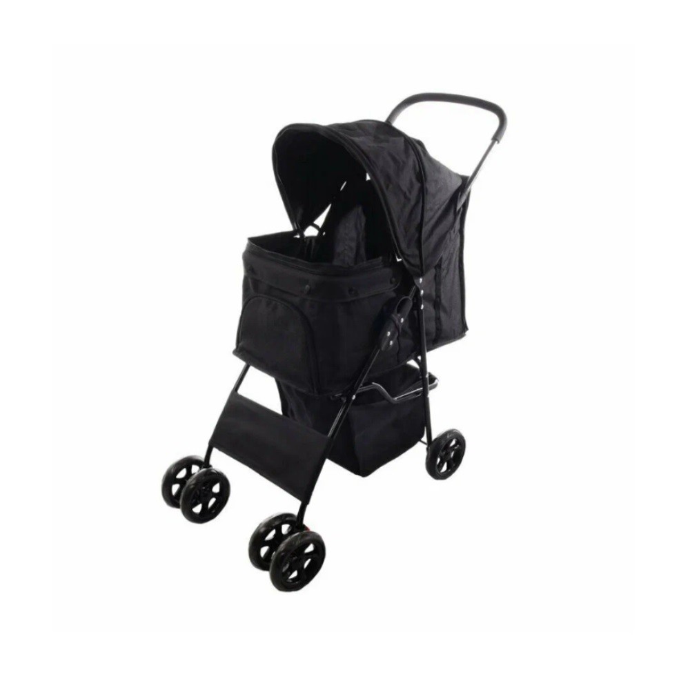 Коляска для животных FLAMINGO Buggy Anda металл, полиэстер, черный 46x81,5x98см