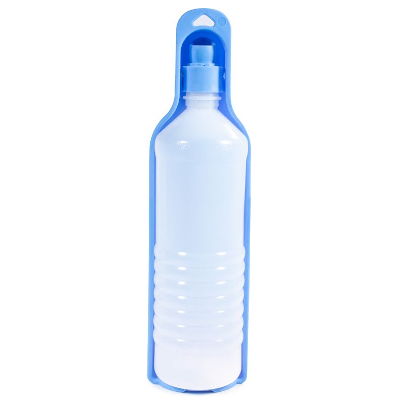 бутылка дорожная для собак gigwi пластиковая голубая 750 мл Бутылка дорожная для животных GIGWI Pet Travel 750мл