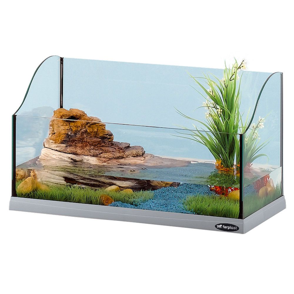 Террариум FERPLAST JAMAICA 50 серебристый, 52х27х30см