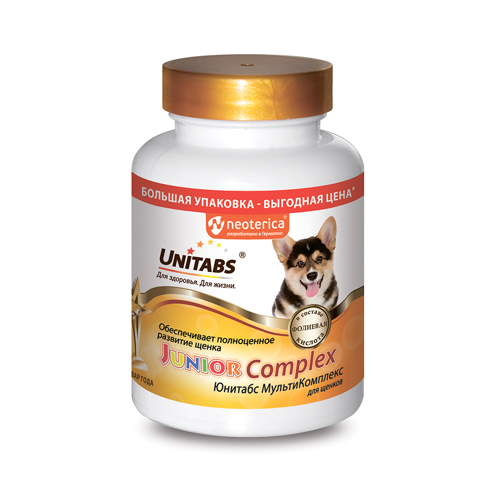 Витаминно-минеральная добавка для щенков UNITABS JuniorComplex с B9 200шт