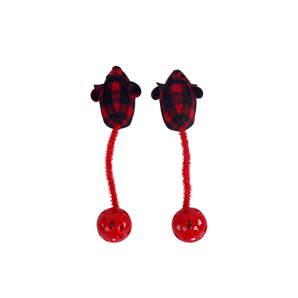 Игрушка для кошек CHOMPER Lodge Набор Мышки с мячиком на хвосте 2 шт