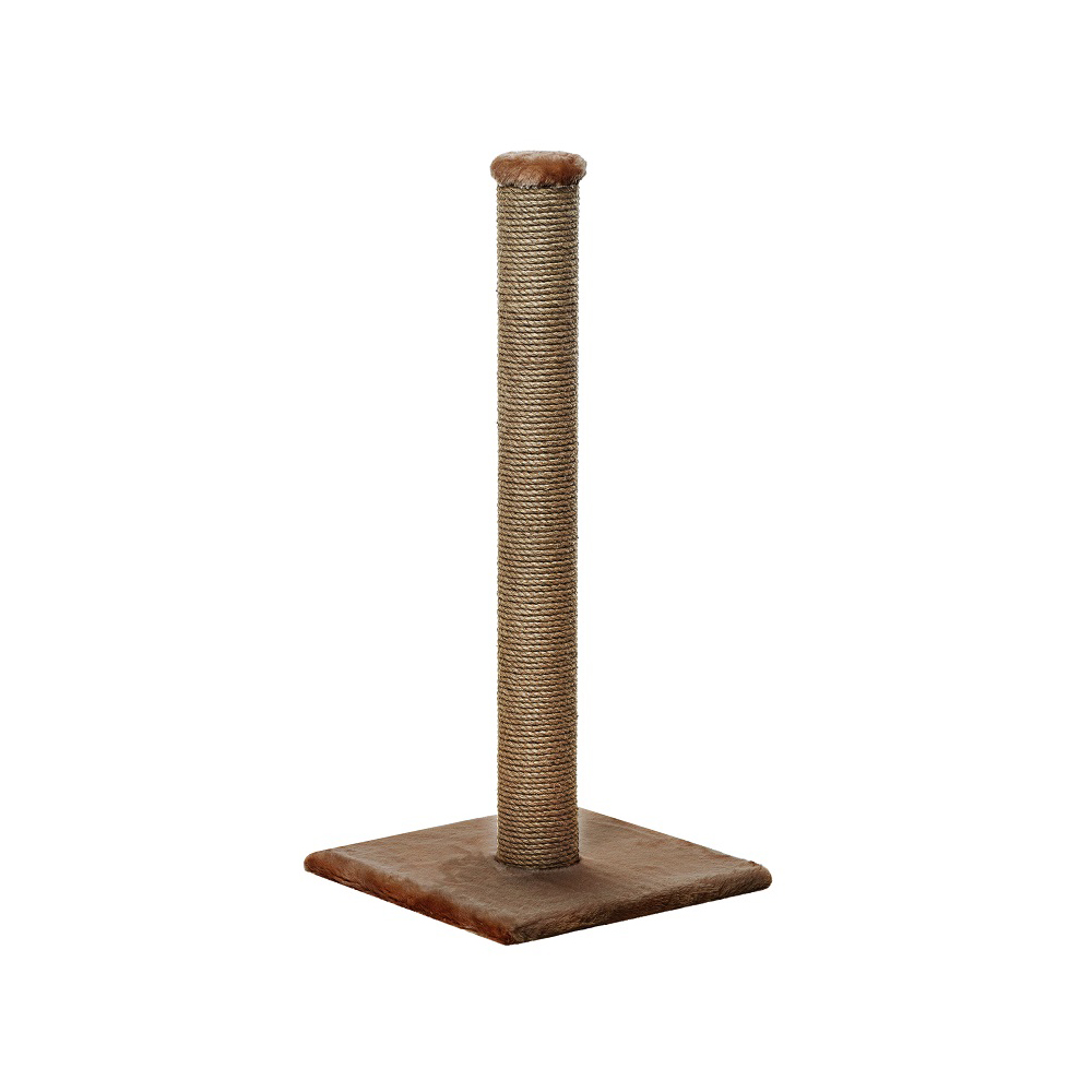Когтеточка для кошек ПУШОК Столбик 40х40х80см толстый джут коричневый 1861₽