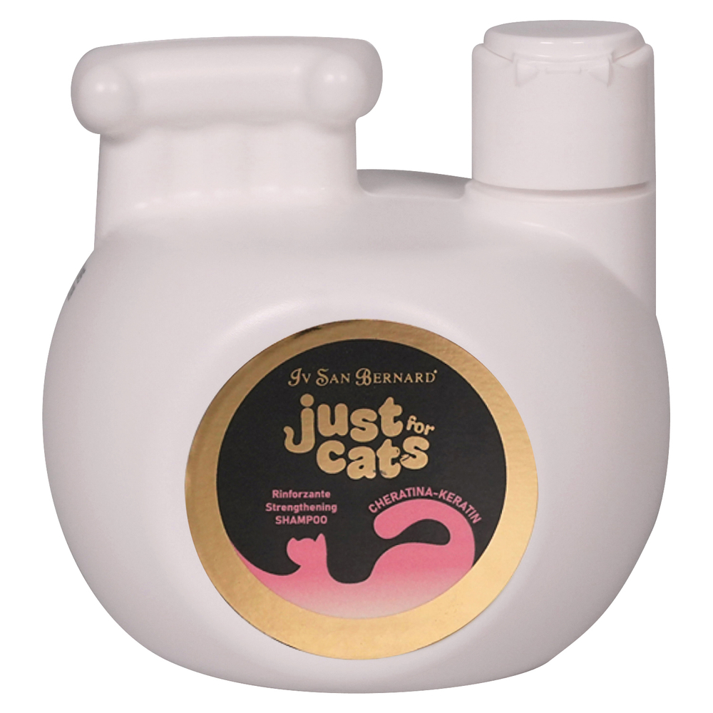 Шампунь Iv San Bernard Just for cats Keratin дкош восстанавливающий для всех типов шерсти 300мл 1247₽