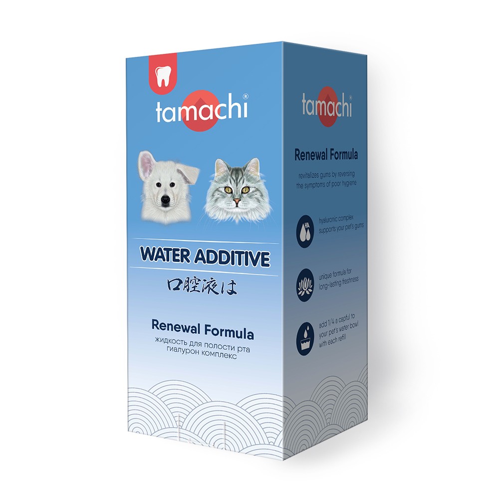 Жидкость для собак и кошек TAMACHI для полости рта 400мл зубной гель для собак и кошек tamachi 100мл