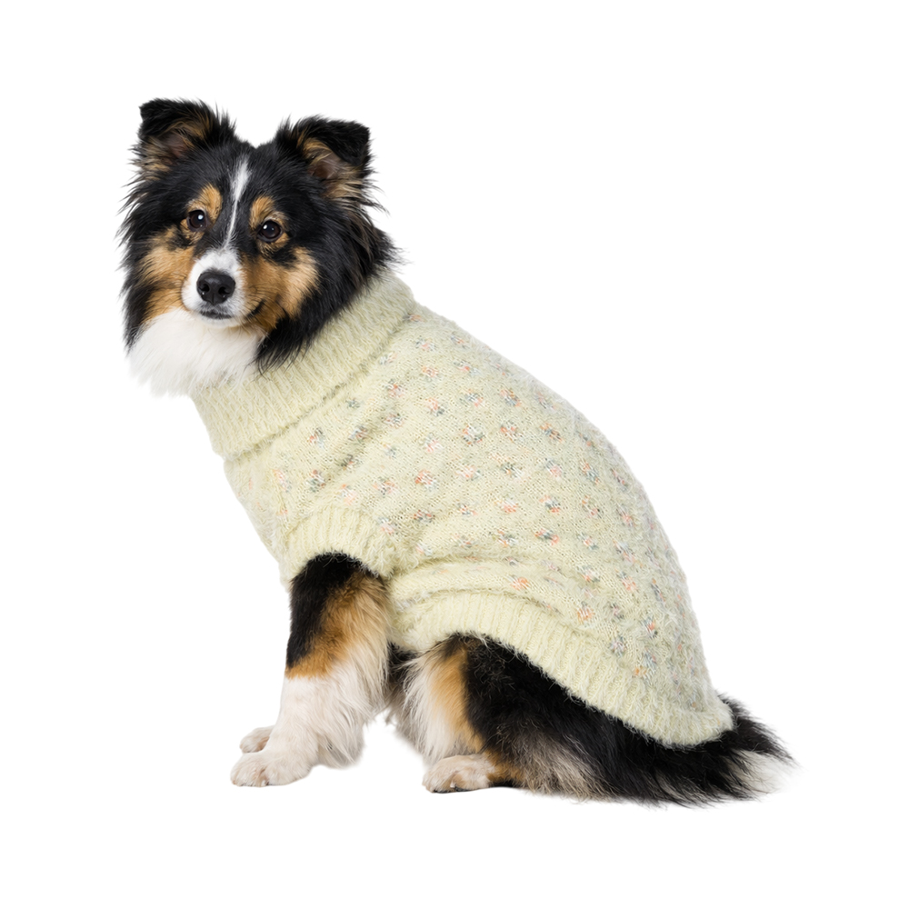 Свитер для собак Foxie Fluffy cloud белый р. M (длина спины 35см, обхват груди 44-48см)