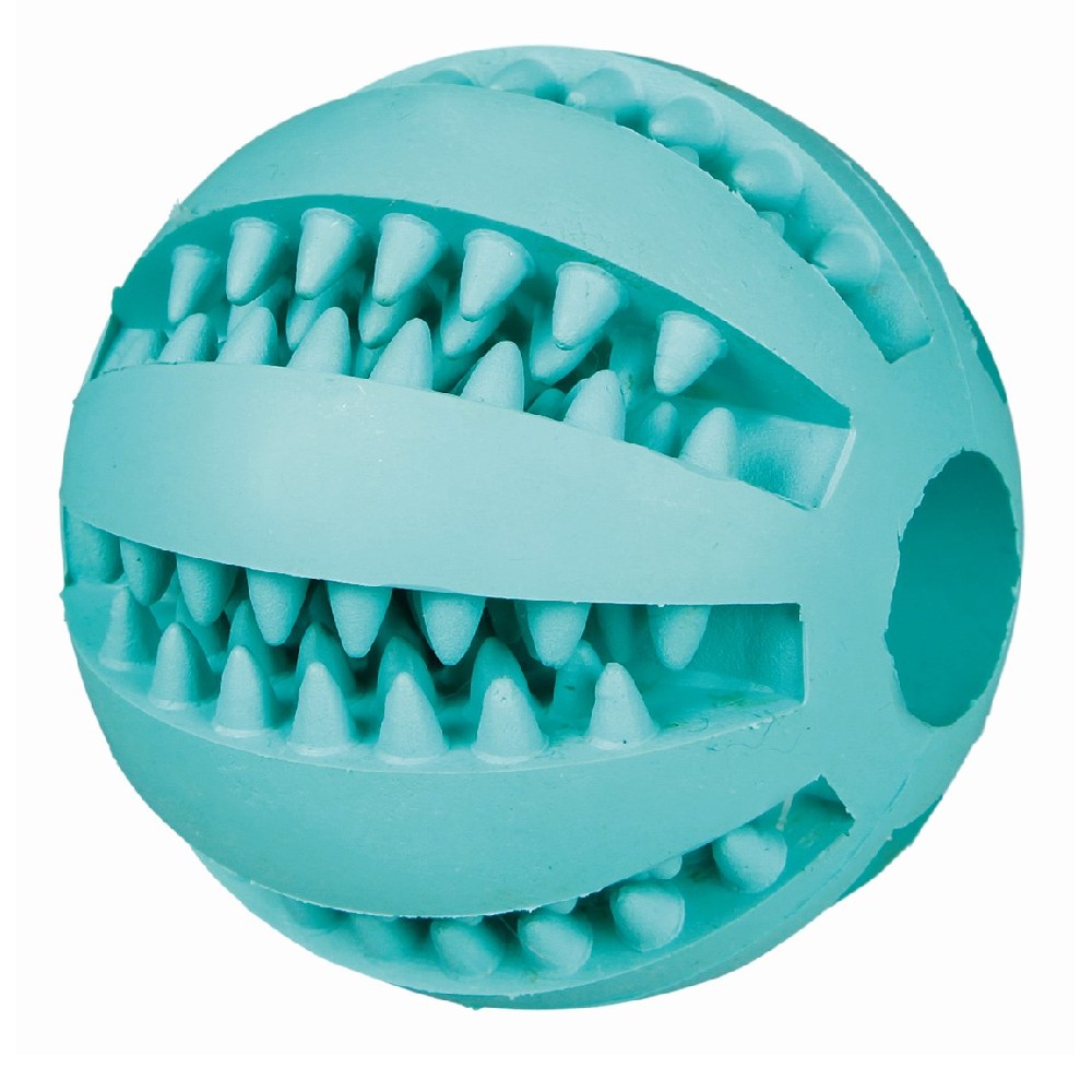 Игрушка для собак TRIXIE Мяч DentaFun бейсбольный,резина 6,5см цена и фото