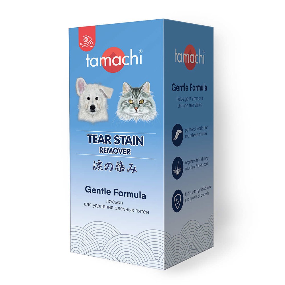 Лосьон для собак и кошек TAMACHI для удаления слезных пятен 50мл зубной гель для собак и кошек tamachi 100мл