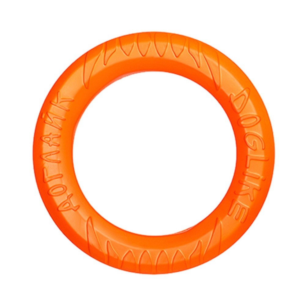 Игрушка для собак DOGLIKE Снаряд Tug&Twist Кольцо 8-мигранное среднее (Оранжевый)