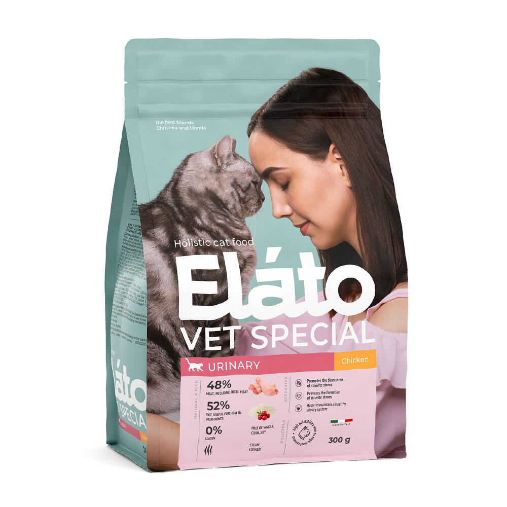 Корм для кошек Elato Holistic Vet Special Urinary курица сух 300г 905₽