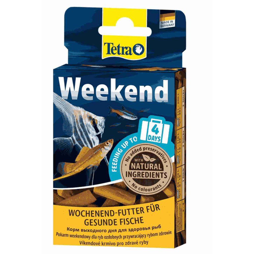 Корм для рыб TETRA Weekend для рыб в палочках отпуск 4 дня (20шт.уп)