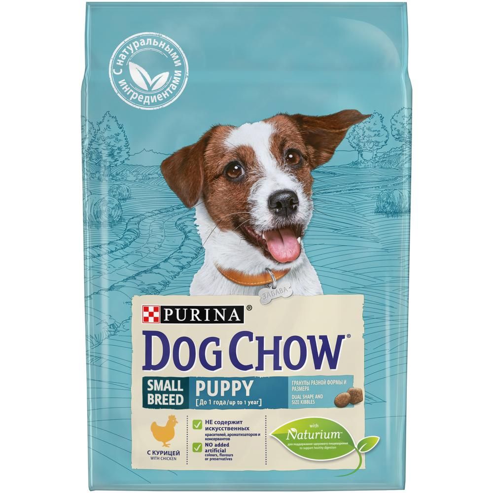 Корм для щенков Dog Chow для мелких пород, курица сух. 2,5кг