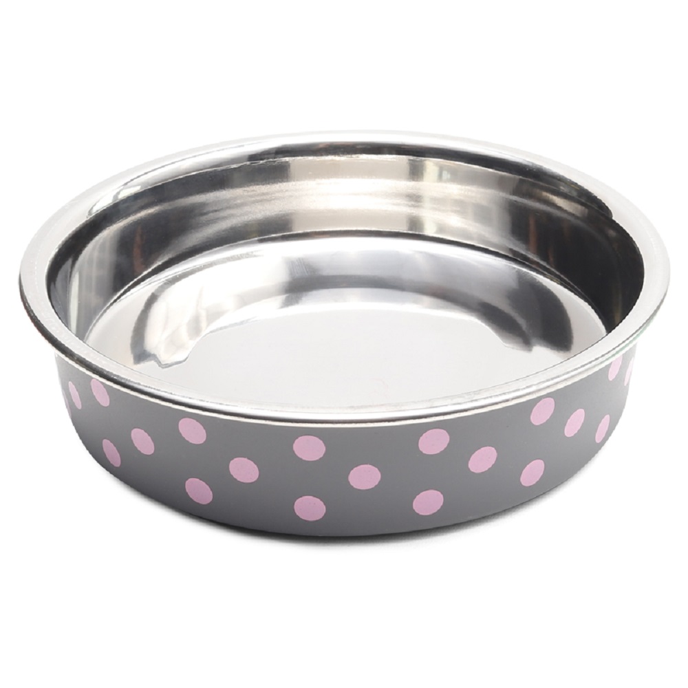Миска для животных TRIOL металлическая на резинке quotГорошек quot 250мл 481₽