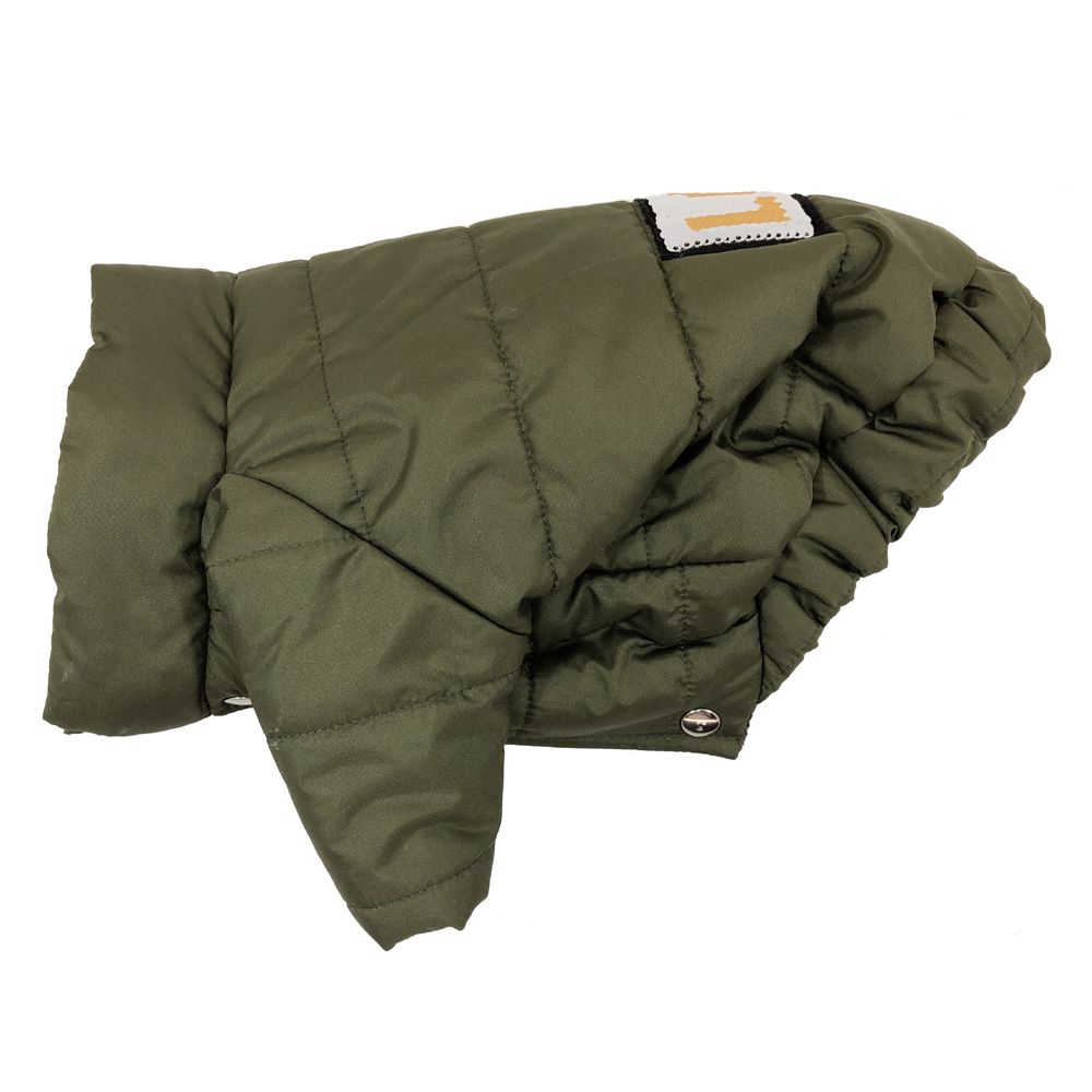Куртка для собак МОХНАТЫЕ УШКИ стеганая с декором XL 32 см