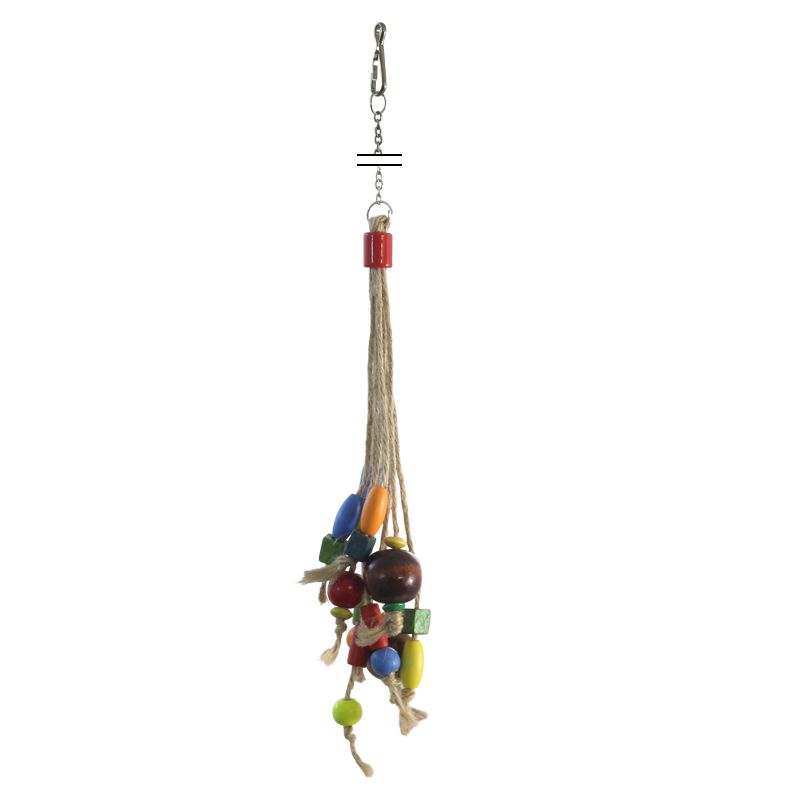 Игрушка для птиц TRIOL "Бусины на веревочке", 210*60мм