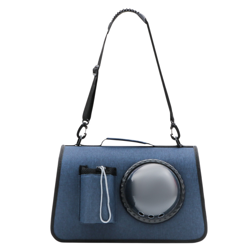 Сумка-переноска для животных Пижон с органайзером и иллюминатором синяя 43х24х28см 2400₽