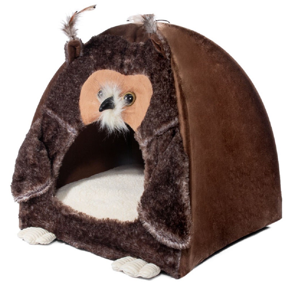 Домик для кошек и небольших собак GIGWI Pet Place Сова 40х40х45см