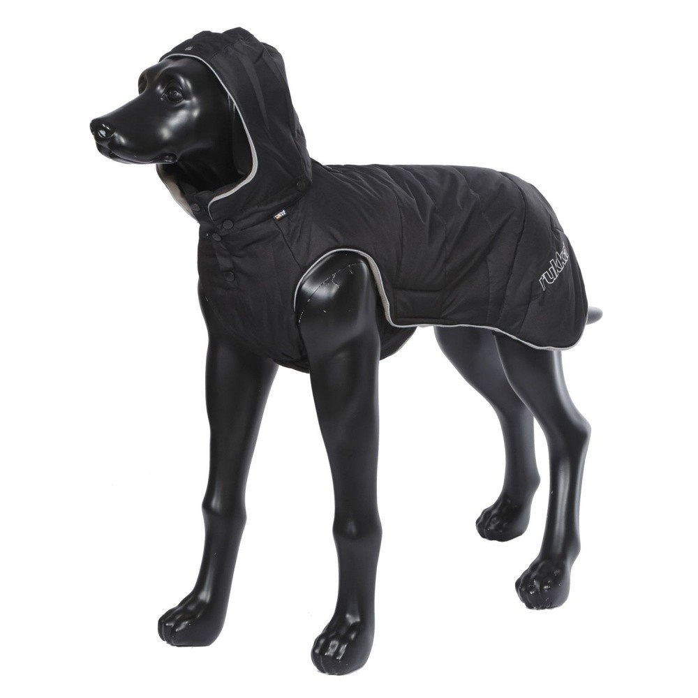 Куртка для собак RUKKA зимняя с капюшоном 25см Черный куртка rukka размер 36 черный