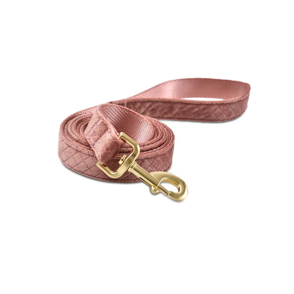 Поводок для собак Foxie Velvet 2,5x200см дымчатый розовый