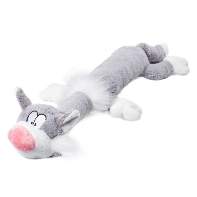Игрушка для собак GIGWI Plush Friendz Кот с пищалками 63см gigwi gigwi лисичка игрушка с двумя пищалками 9 см 40 г