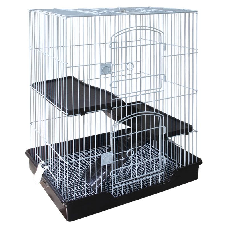Клетка для мелких животных TRIOL черная 610х460х770мм цена и фото
