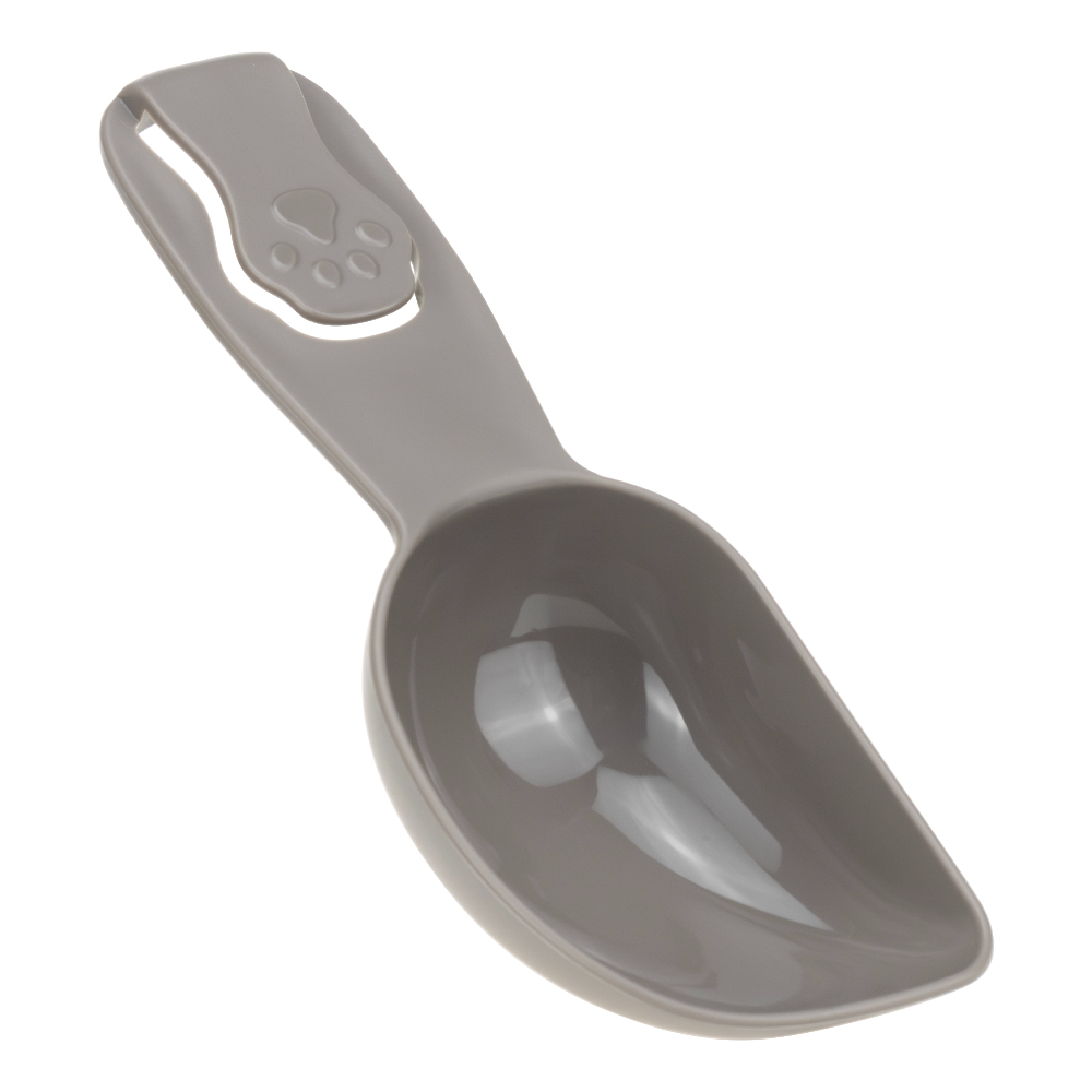 Ложка Foxie Лапка мерная пластиковая с зажимом 70мл французский серый
