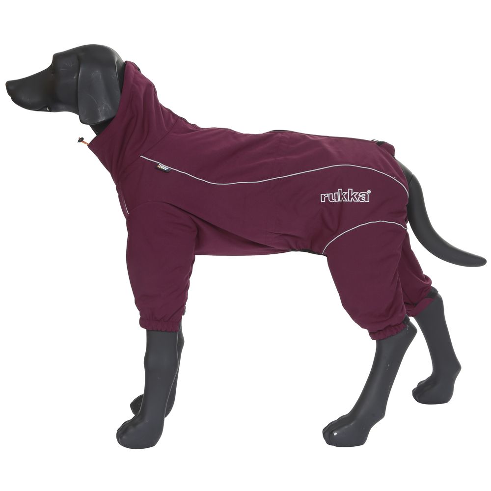 Комбинезон для собак RUKKA Thermal Overall бордовый Размер 35см M зимний толстовка для собак rukka thrill technical sweater фиолетовая размер m 35см