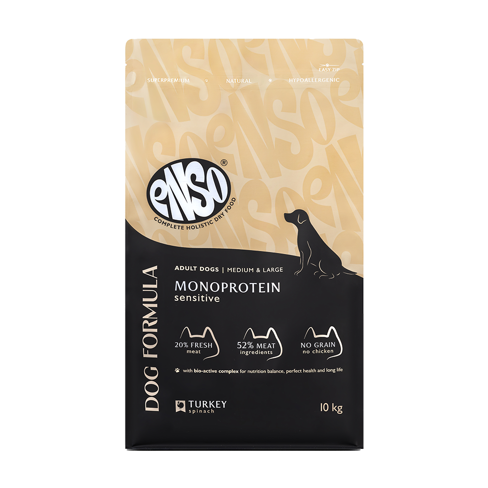 Корм для собак ENSO formula Monoprotein для ср и крпород с индейкой и шпинатом сух 10кг 8120₽