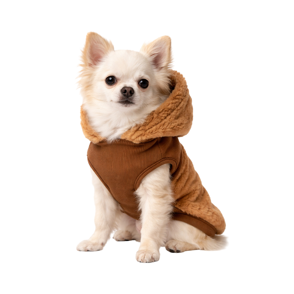 Толстовка для собак Foxie Modern classic коричневая р. S (длина спины 30см, обхват груди 32-36см)