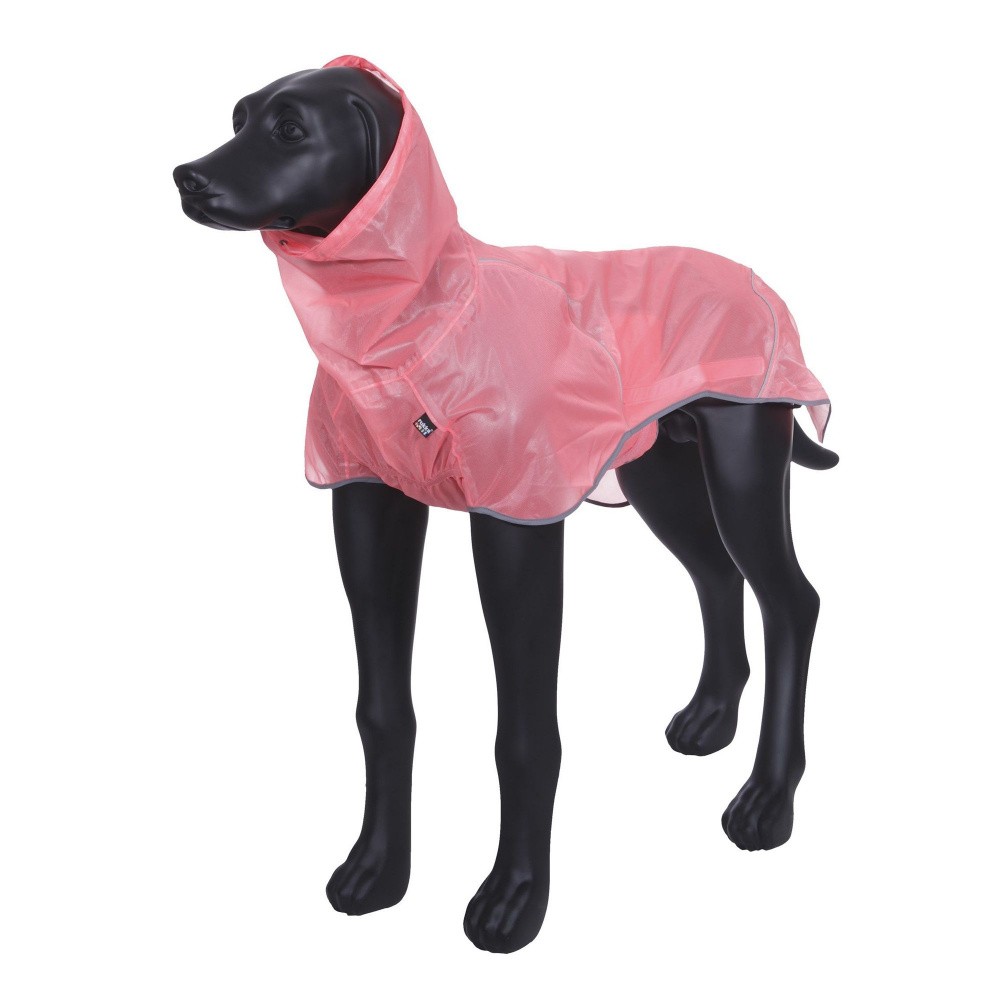 дождевик для собак rukka 55см камуфляж коралл жёлтый Куртка для собак RUKKA Hike Air Rain/Wind Jacket размер 55см XXL Salmon