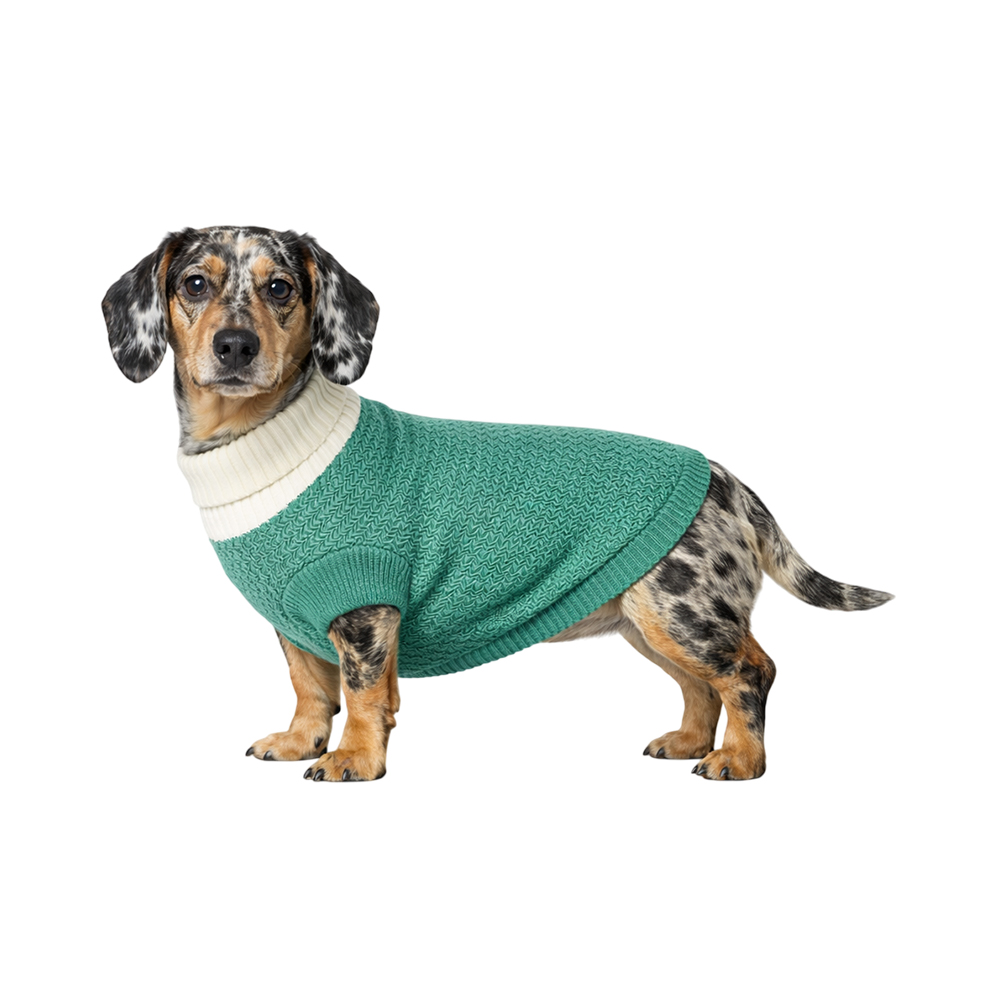 Свитер для собак Foxie Classic зеленый р. L (длина спины 40см)