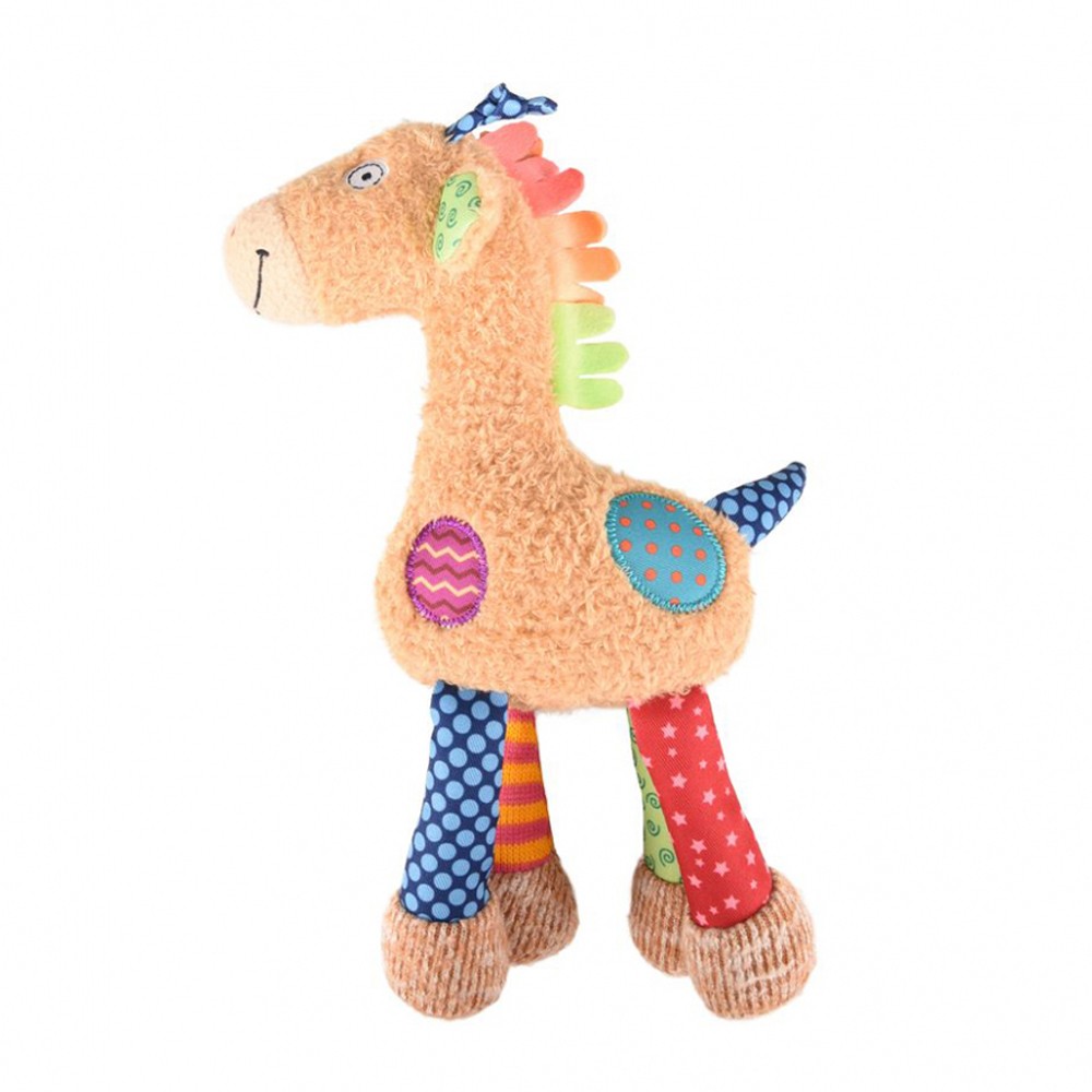 Игрушка для собак FLAMINGO Веселый жираф с пищалкой 30см игрушка для собак европа канат с мячом 30см хлопок