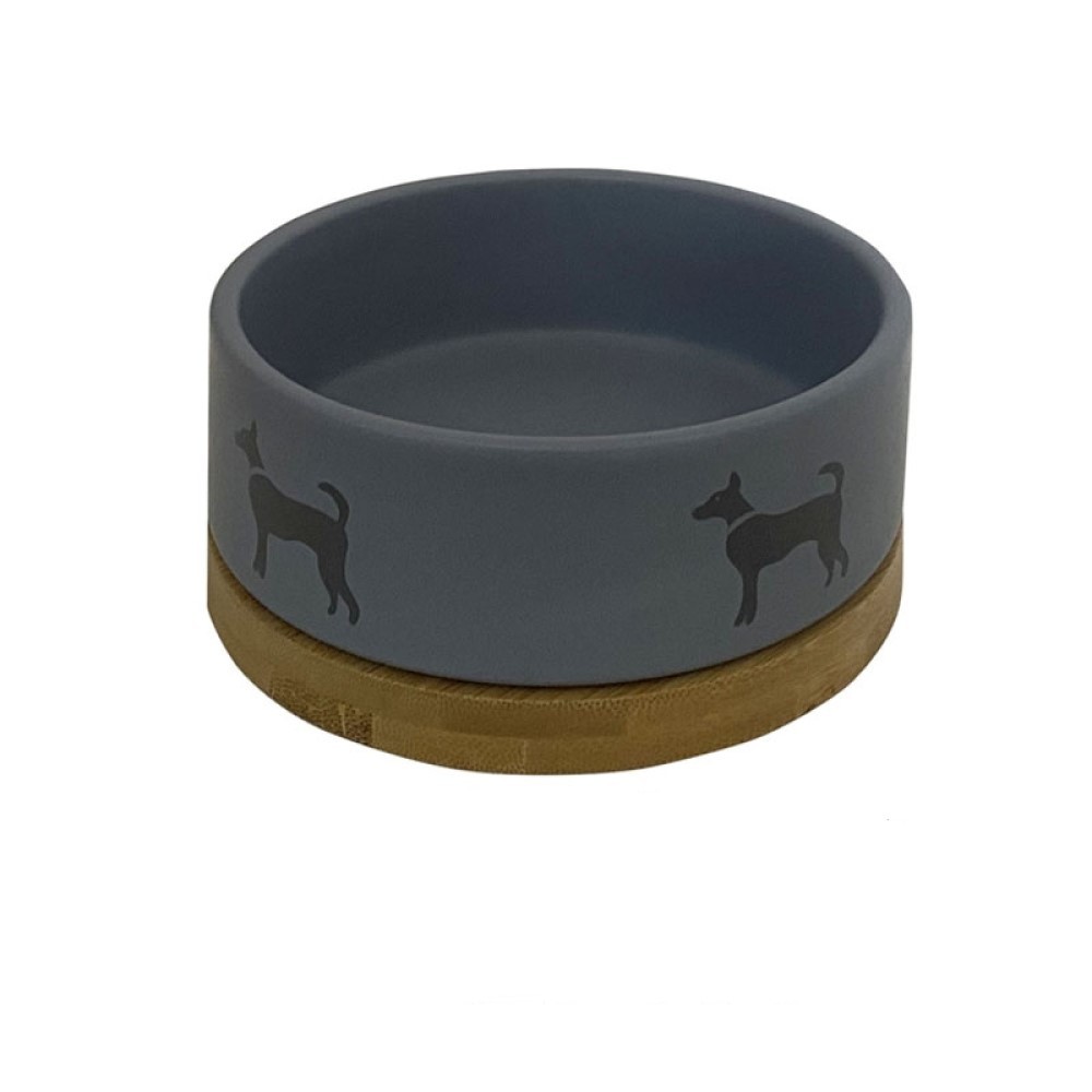 Миска для животных Foxie Hound серая керамическая 13х13х6см 400мл керамик миска керамическая нескользящая для собак черная с косточками 400мл