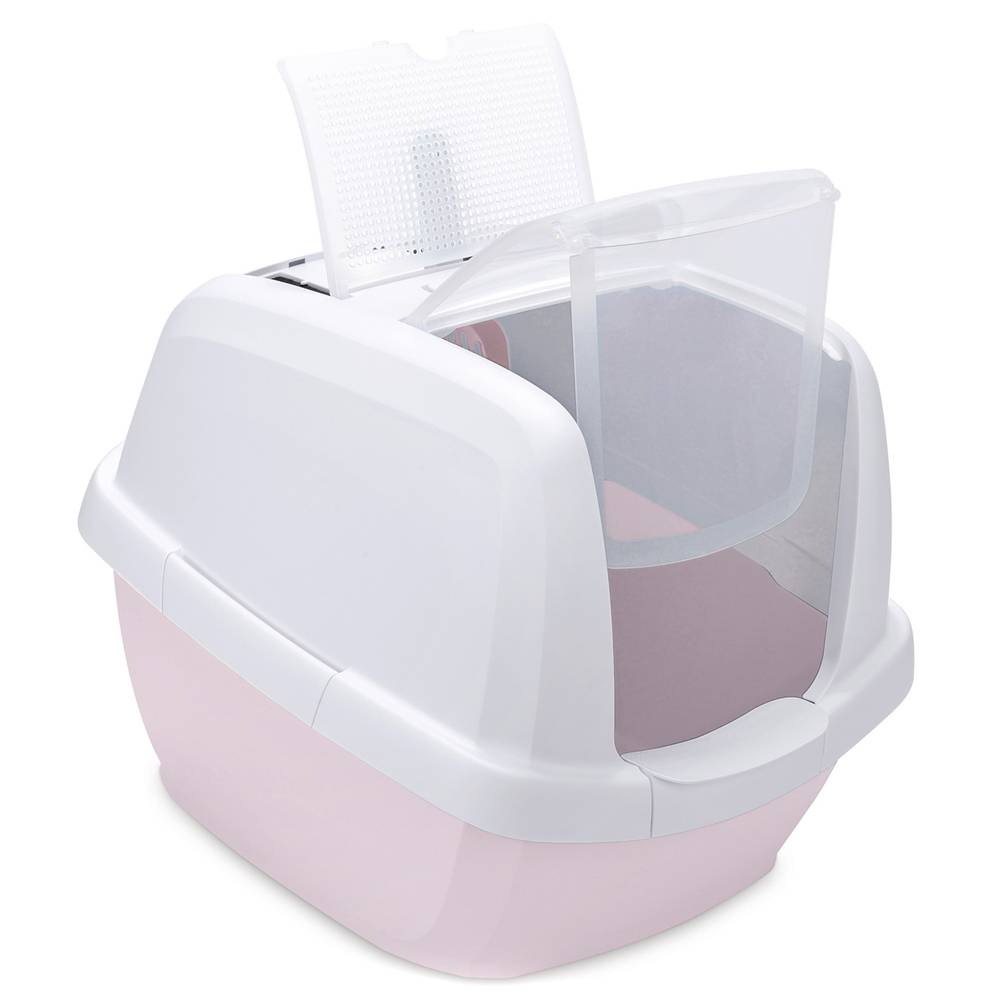 Биотуалет для кошек IMAC Maddy 65х47,5х47,5h см, белый/нежно-розовый imac imac совочек для туалета 23 см нежно розовый неж гол