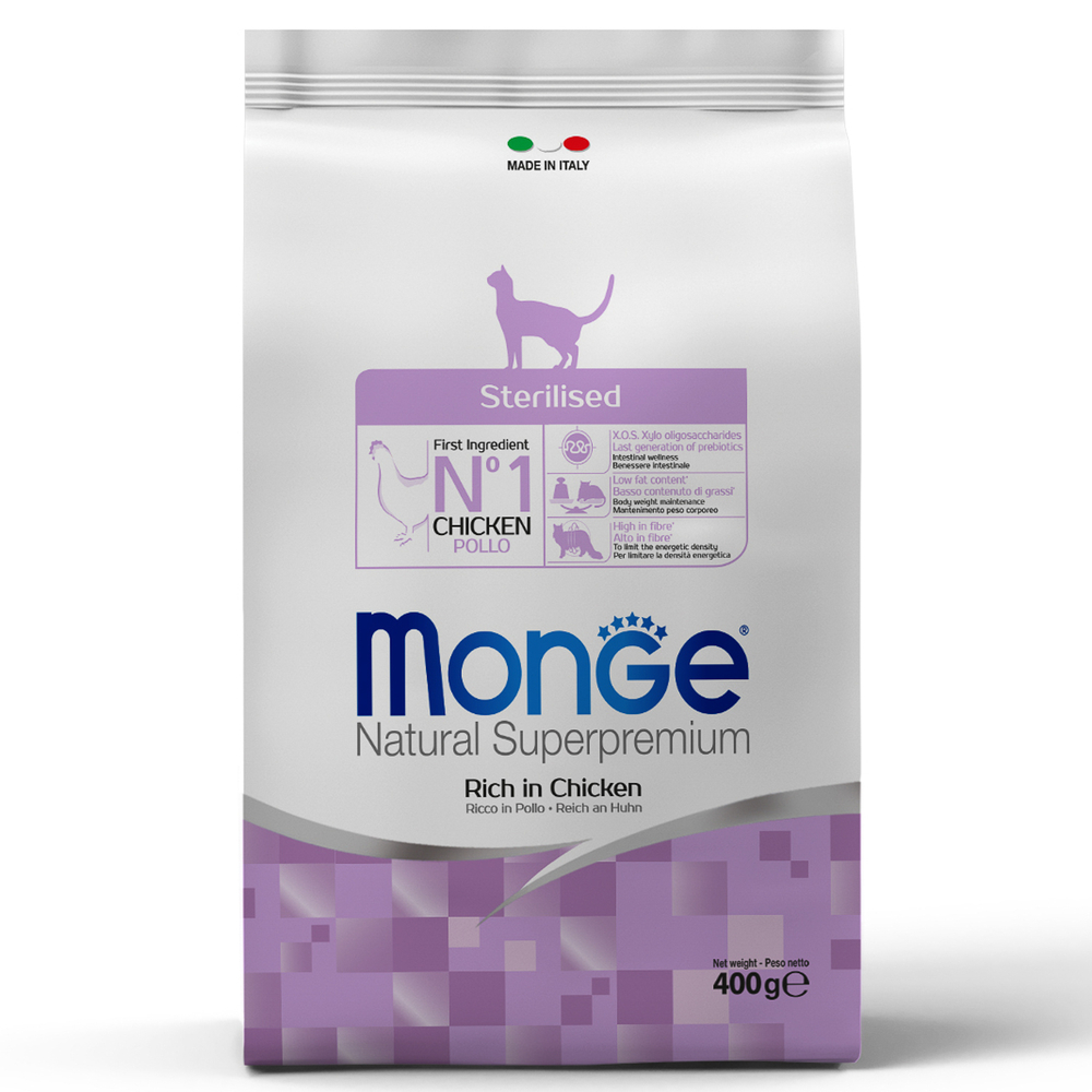 Корм для кошек Monge Cat Sterilized для стерилизованных кошек сух. 400г
